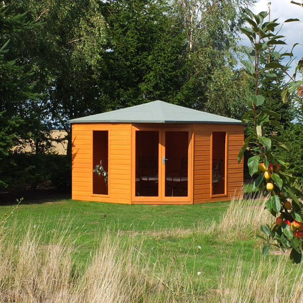 Shire GB Wilmslow 10 Ft. x 10 Ft. Shiplap Summer House Wayfair.co.uk